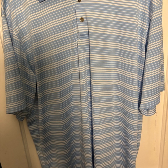 Pebble Beach Performance Polo Mens Extra Large XL Blue Short Sleeve Golf Shirt - Picture 4 of 7